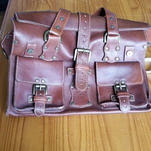 Leather satchel bag.  Brand new.
